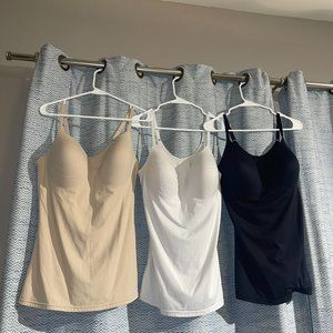 Lot of 3 Maidenform Shapewear tanks.